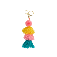 Colourful Tassel Charm Keyring By Rice DK